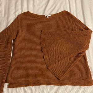 BP Rust Bell-Sleeved Sweater 🧡